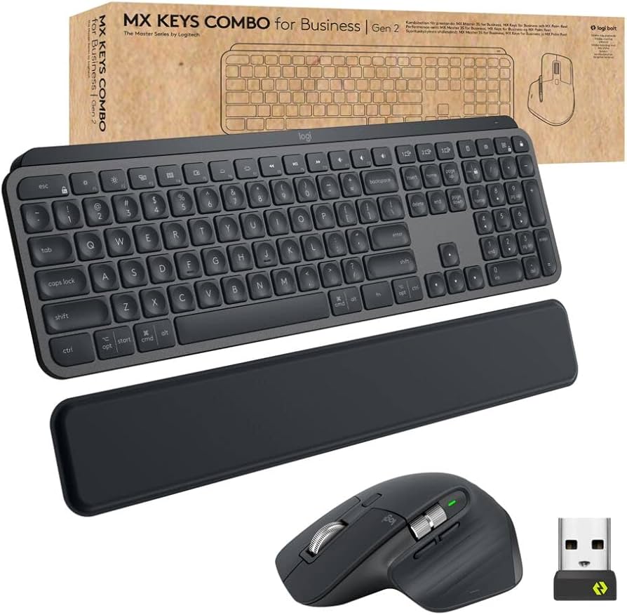 Amazon.com: Logitech MX Keys Combo for Business | Gen 2, Full Size