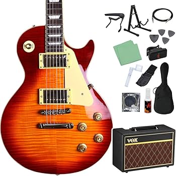 Amazon | Burny SRLG55 Vintage Cherry Sunburst 初心者14点セット