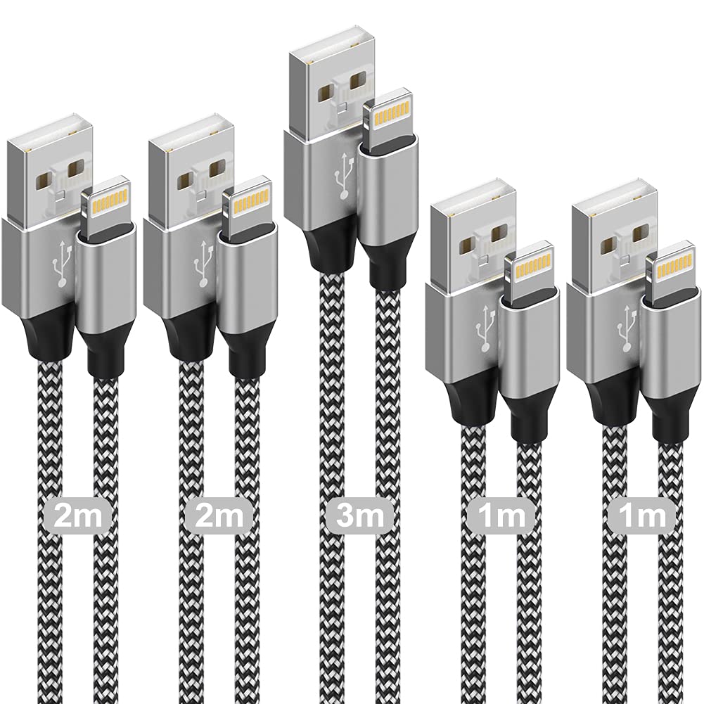 Amazon.co.jp: iPhone 充電ケーブル 【5本セット 1/1/2/2/3M