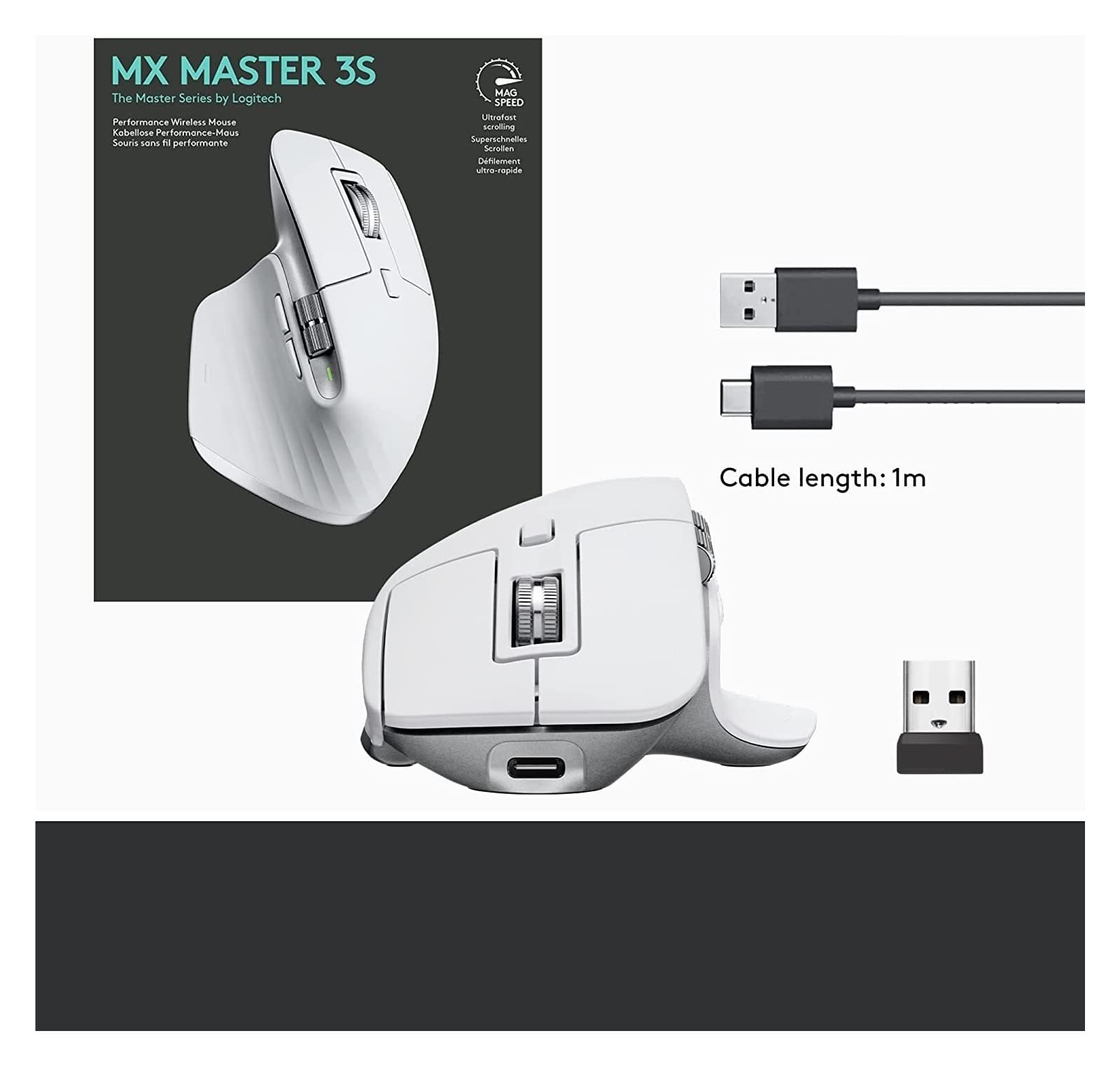 Amazon.co.jp: MX Master 3S ワイヤレス マウス 8000 DPI 自動シフト