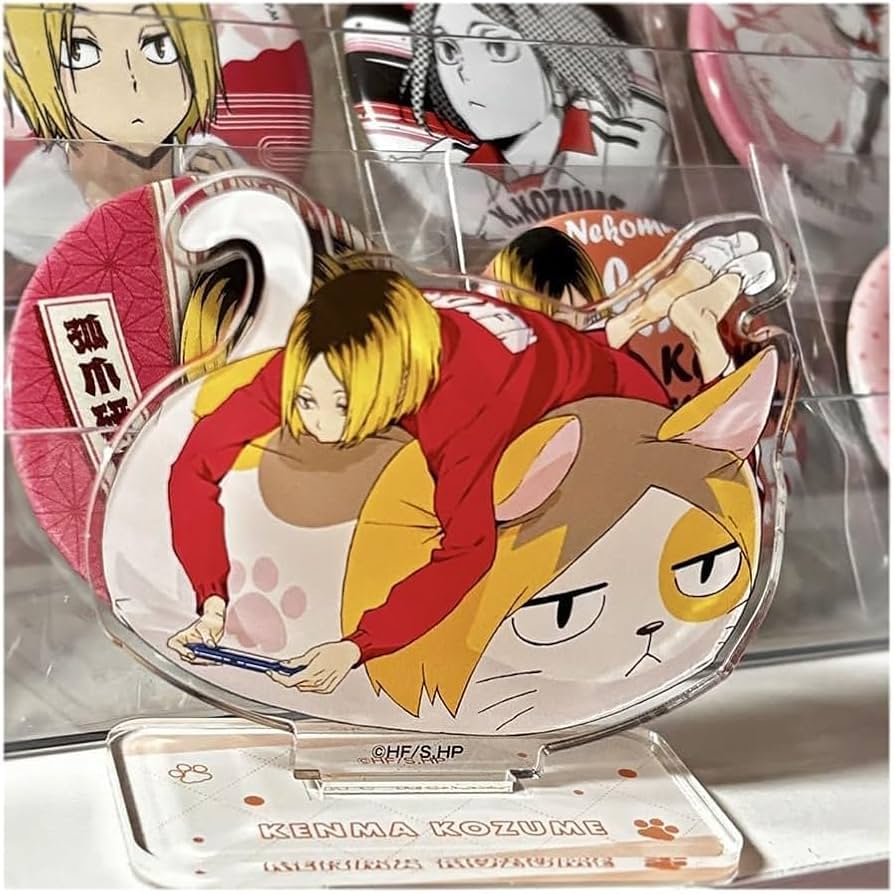 Amazon.co.jp: ハイキュー アクリルスタンド グッズ 8cm 孤爪研磨 猫