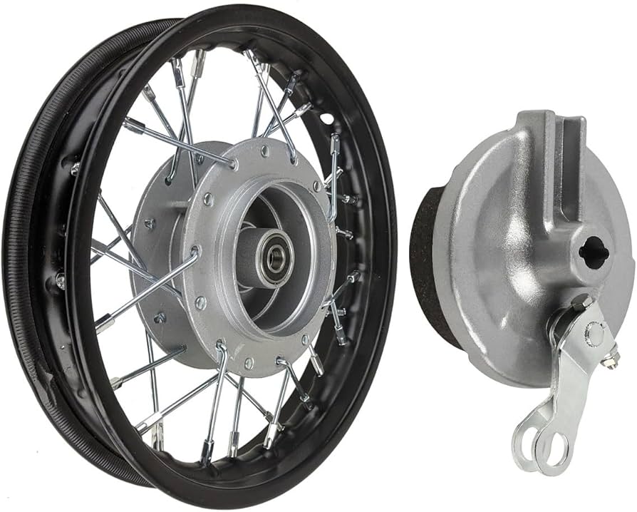 Amazon | 10インチ リアフロントホイールリムアセンブリ 12mm 50cc