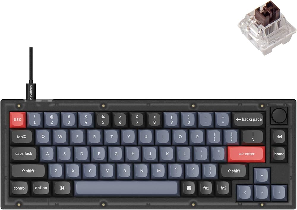 Amazon | Keychron V2 有線カスタムメカニカルキーボードノブ