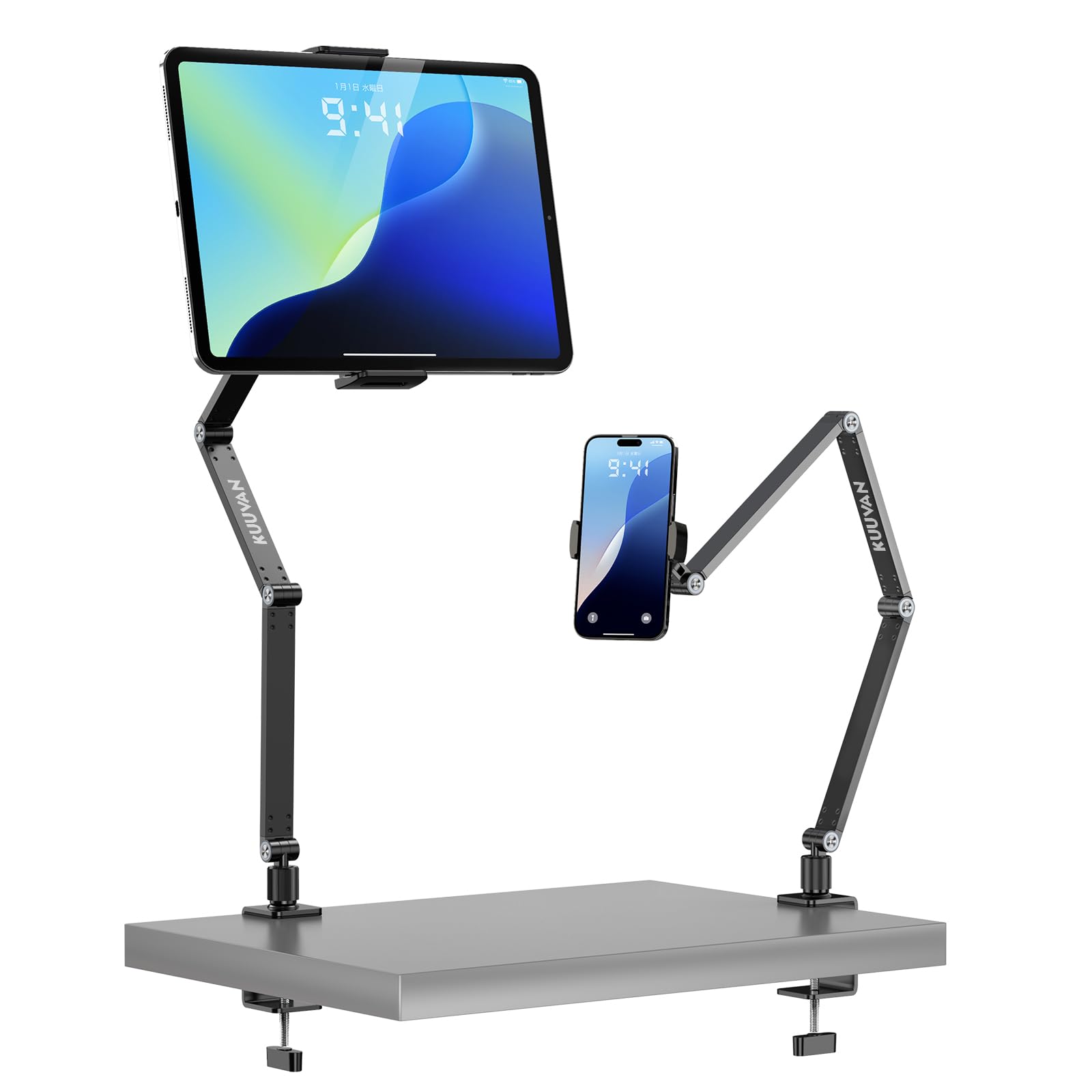 Amazon.co.jp: KUUVAN タブレット アーム モバイルモニタースタンド 4