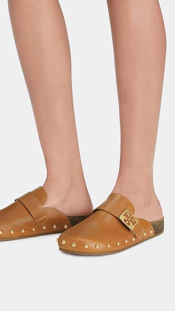 Amazon.com | Tory Burch Women's Mellow Stud Mules, Caramel Corn