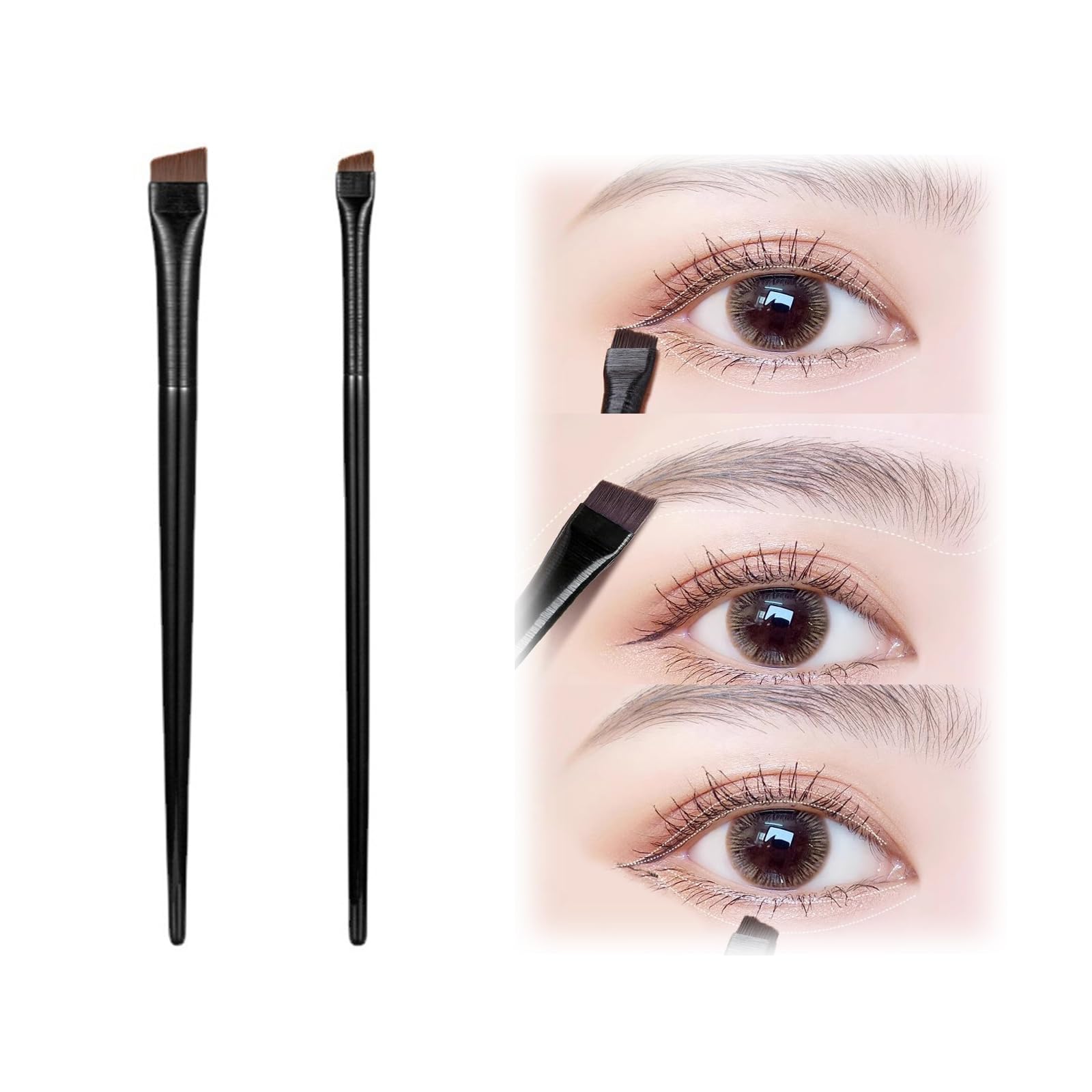 Amazon.co.jp: Doyime アイブロウブラシ アイライナーブラシ (2本