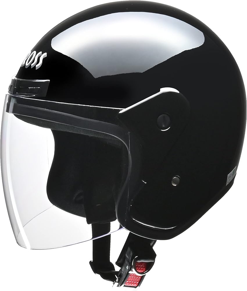 Amazon | リード工業(LEAD) バイクヘルメット ジェット CROSS ブラック