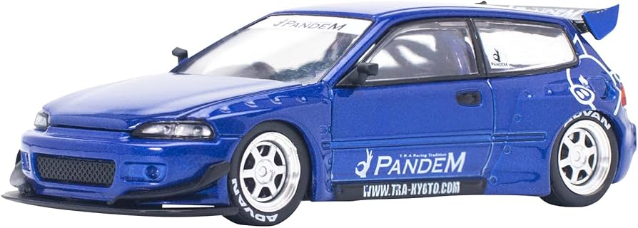 Amazon | POP RACE 1/64 PANDEM CIVIC EG6 v1.5 METALLIC BLUE 完成品