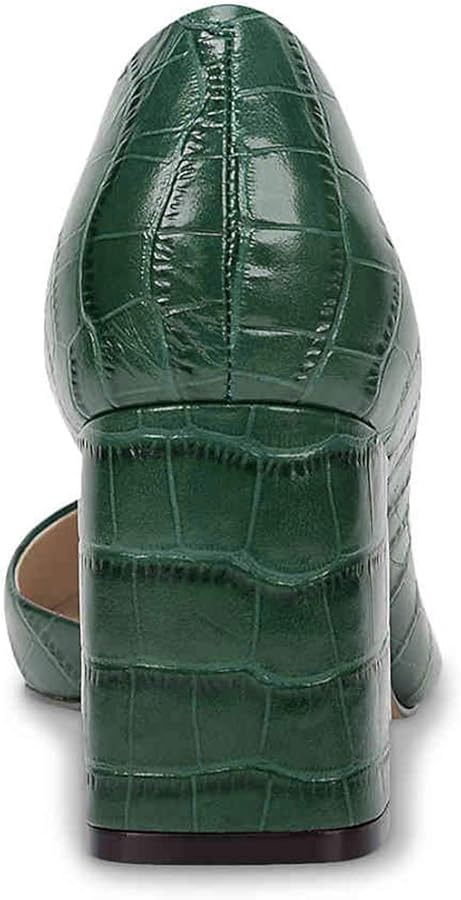 Amazon.com | FOWT Spring Crocodile Embossed Leather Half D'Orsay