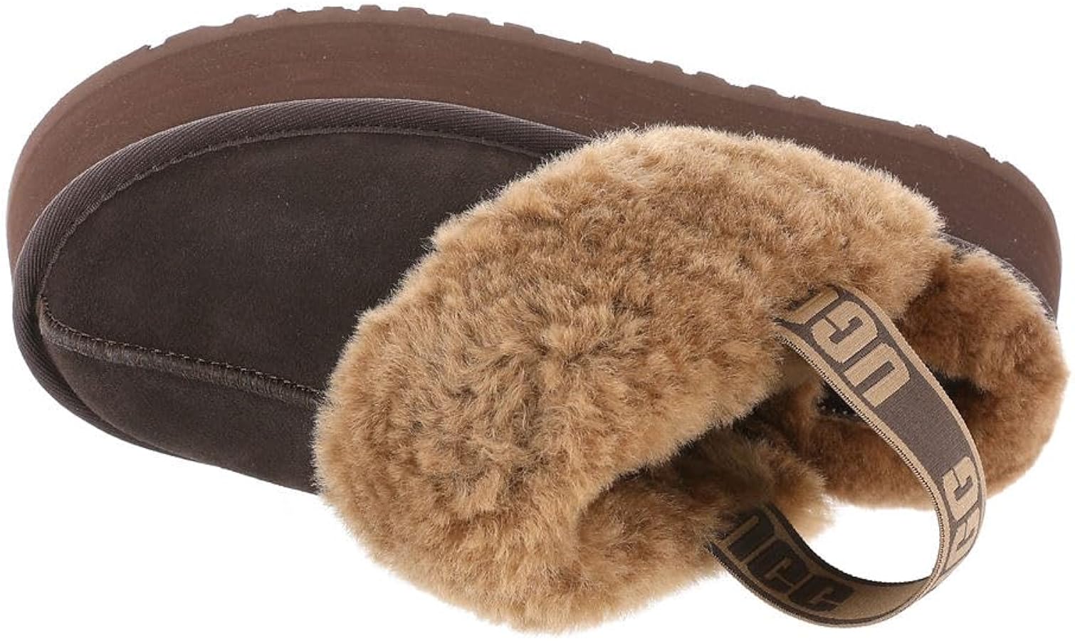 Amazon | UGG レディース Funkette スリッパ, バーントシダー, 24