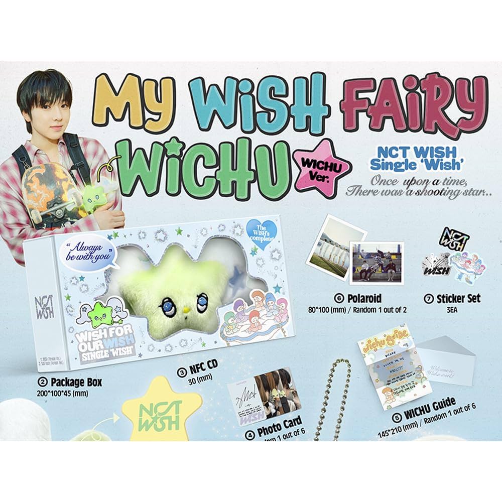 NCT WISH - Debut Single [WISH] (WICHU Ver.) WICHU Keyring +