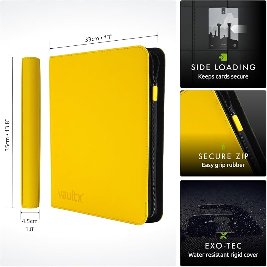 Amazon.com: Vault X 12 XL Pocket Trading Card Zip Binder - 624