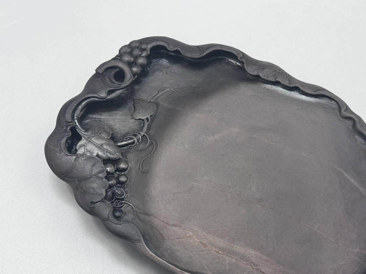 中国文房具】『端渓硯／裏面 端渓硯産出坑地図』箱 衣装箱 外装箱