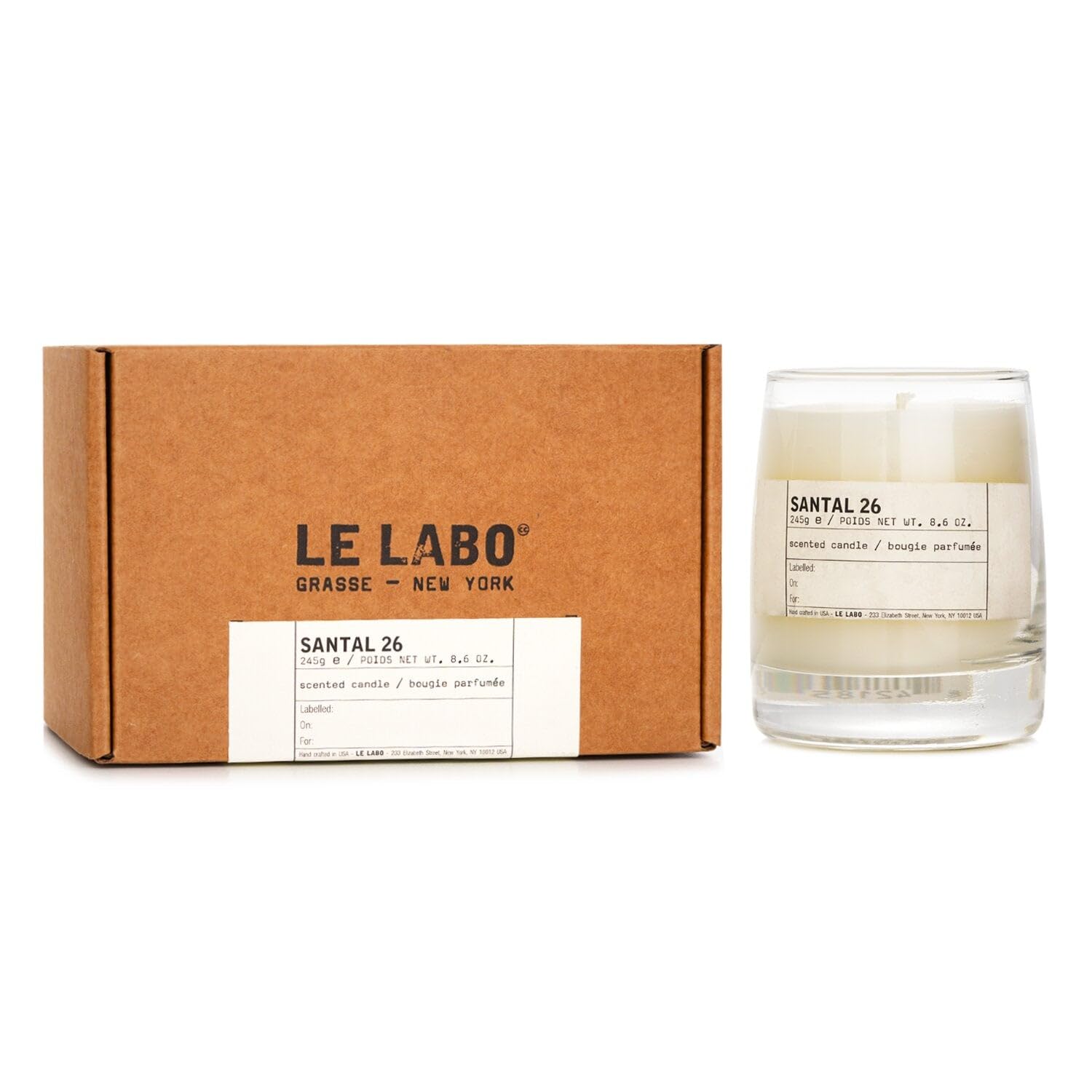 Amazon.com: LE LABO Santal 26 Scented Candle 245 Grams 8.6 Ounce