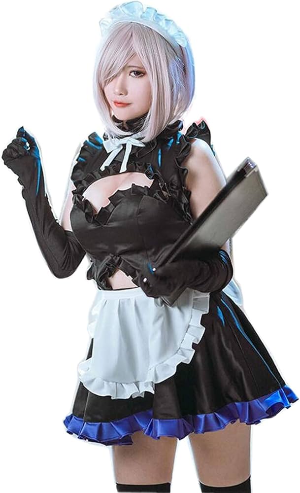 Amazon.co.jp: 漫尚cosplayFate マシュ コスプレ 衣装 メイド服 マシュ