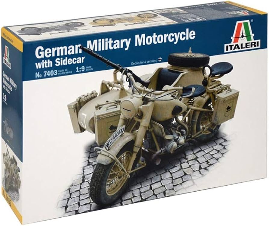 Amazon | イタレリ 1/9 WW.II ドイツ軍 軍用サイドカー プラモデル