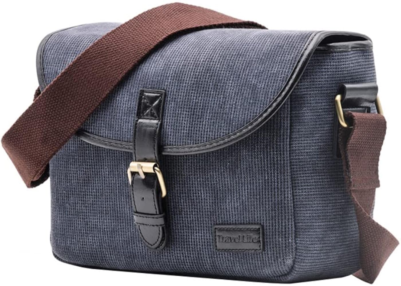 Amazon.co.jp: AFGRAPHIC レトロブルーキャンバスカメラバッグ クロス