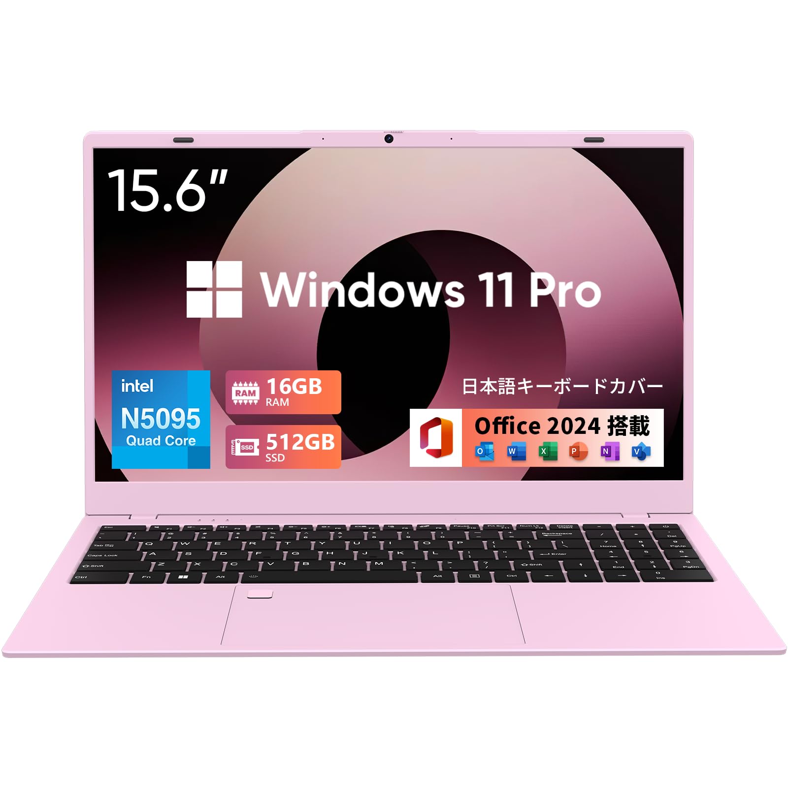 Amazon.co.jp: UOWAMOU ノートパソコン Office 2024搭載 N5095 15.6型