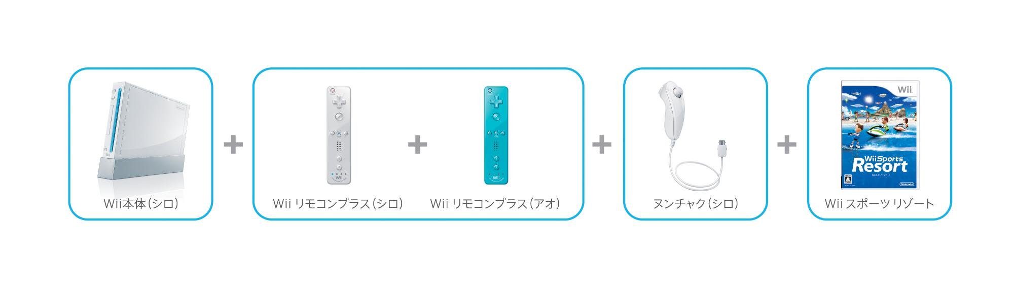 Amazon.co.jp: Wii本体 (シロ) Wiiリモコンプラス2個、Wiiスポーツ