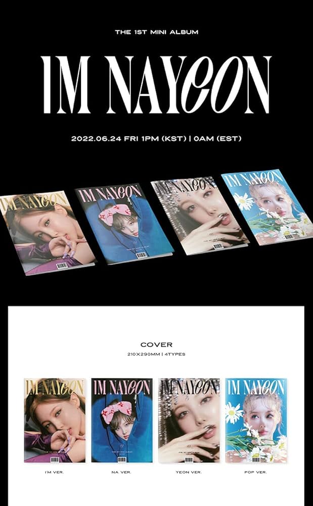 Amazon.com: TWICE NAYEON IM NAYEON 1st Mini Album (I'M Ver. +STORE