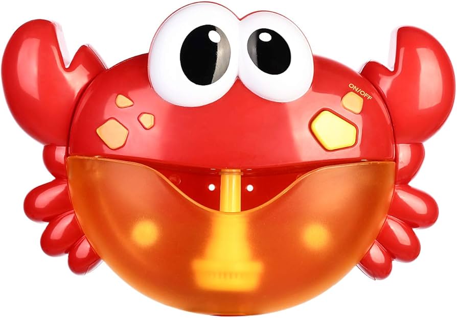 Amazon | Yicdfur シャボン玉 カニ型 電動 おもちゃ自動バブルメーカー