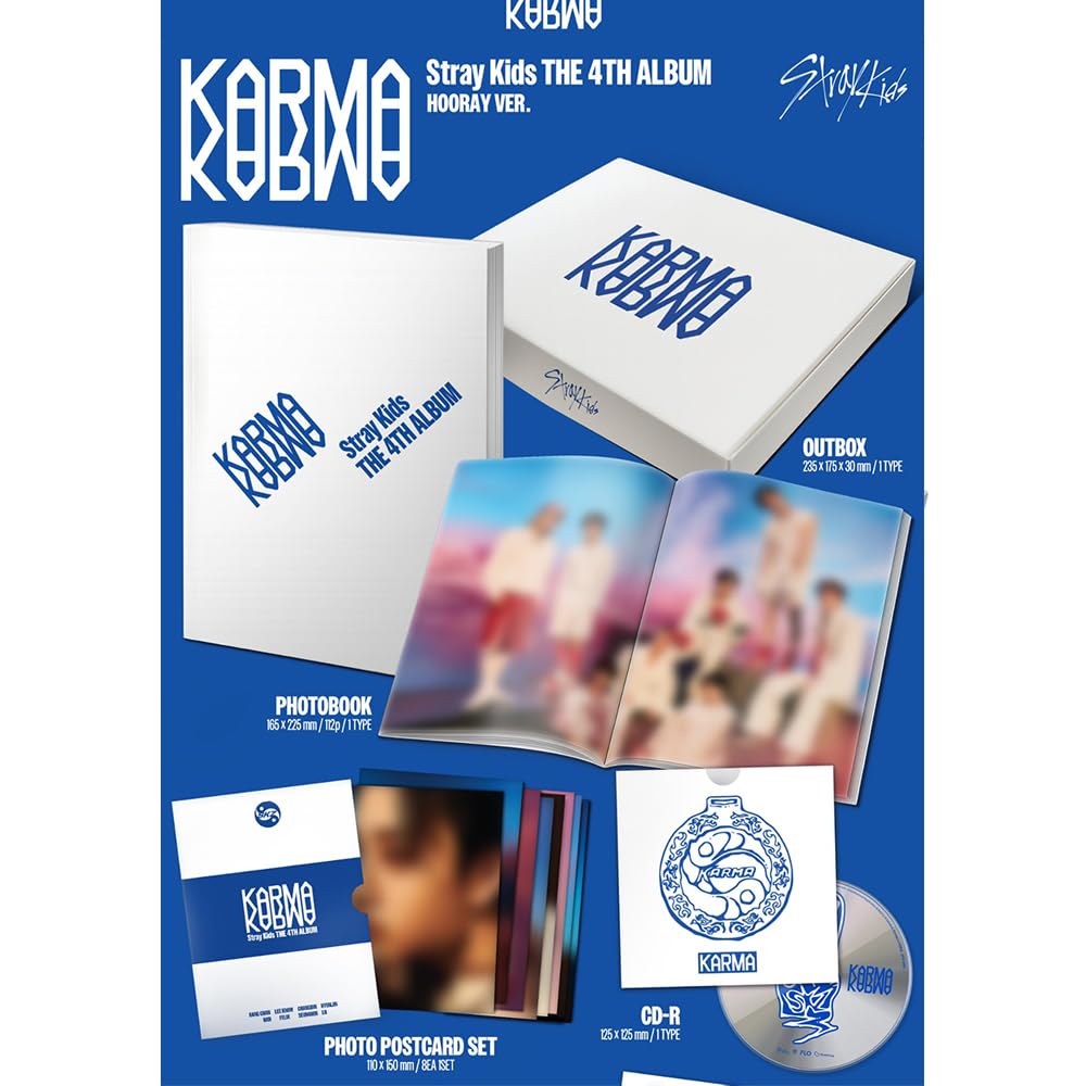 Amazon.com: STRAY KIDS KARMA [HOORAY Ver.] 4th Album + Pre-Order