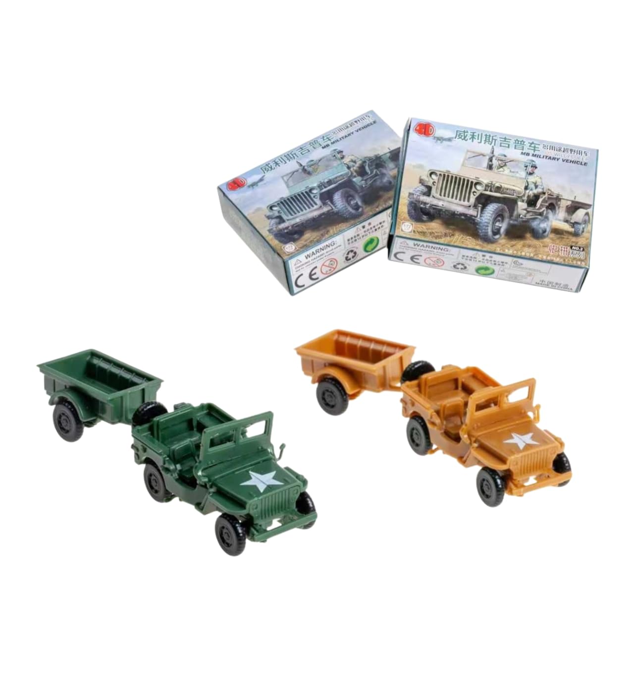 Amazon.com: INGWETECH 1:72 Scale Willys Jeep Model Kit - DIY