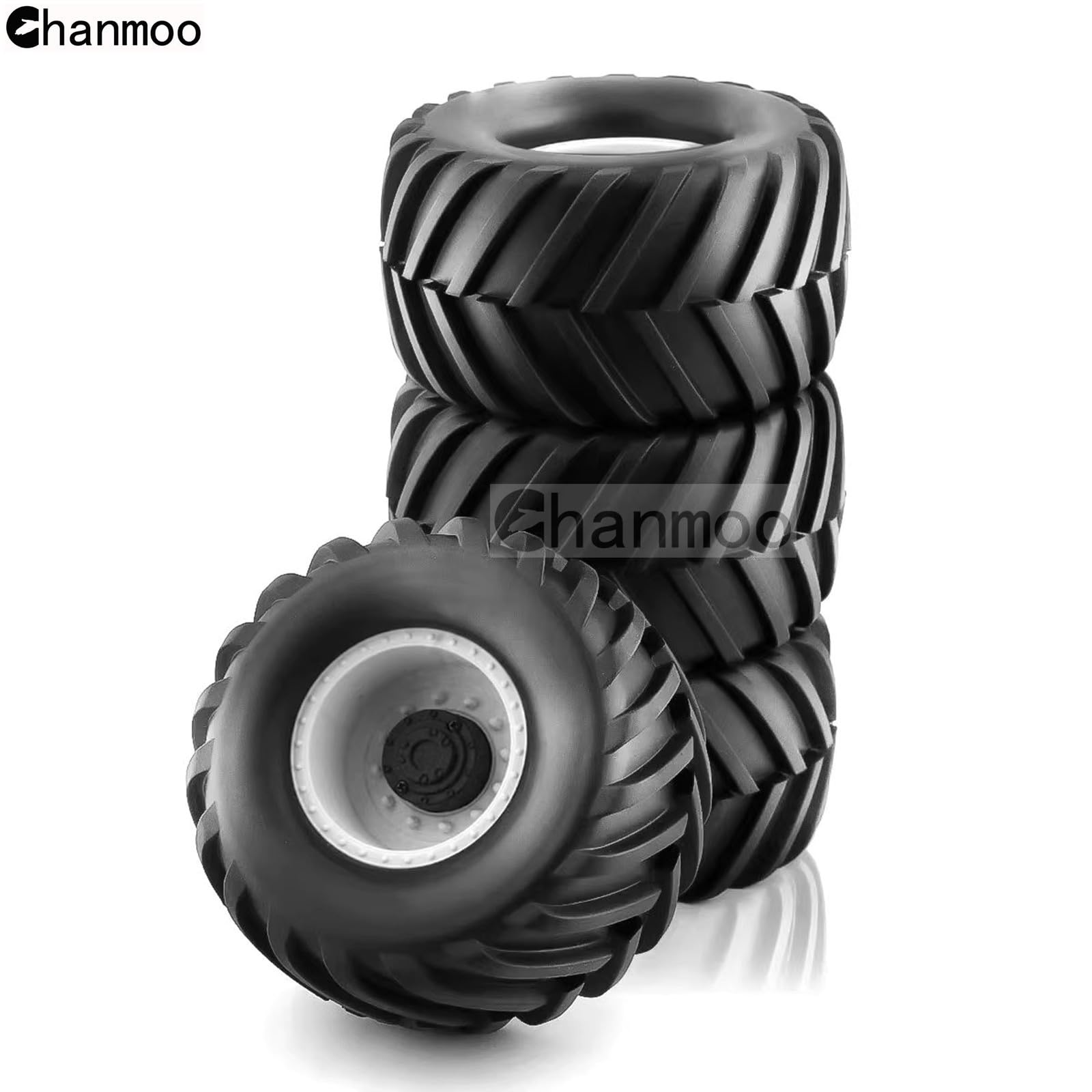 Amazon | Chanmoo 1/8 RC モンスタートラックタイヤと17mm 六角