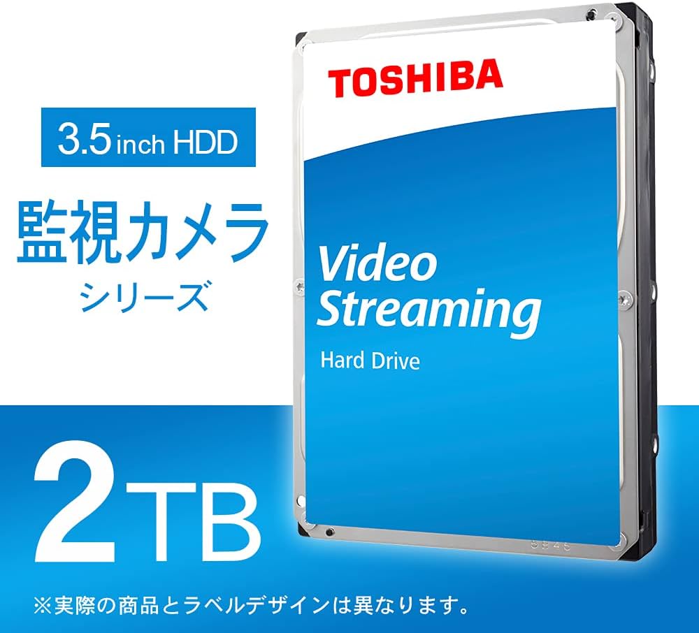 Amazon | 東芝 3.5インチ HDD 2TB 内蔵型 録画 監視カメラ用 24時間