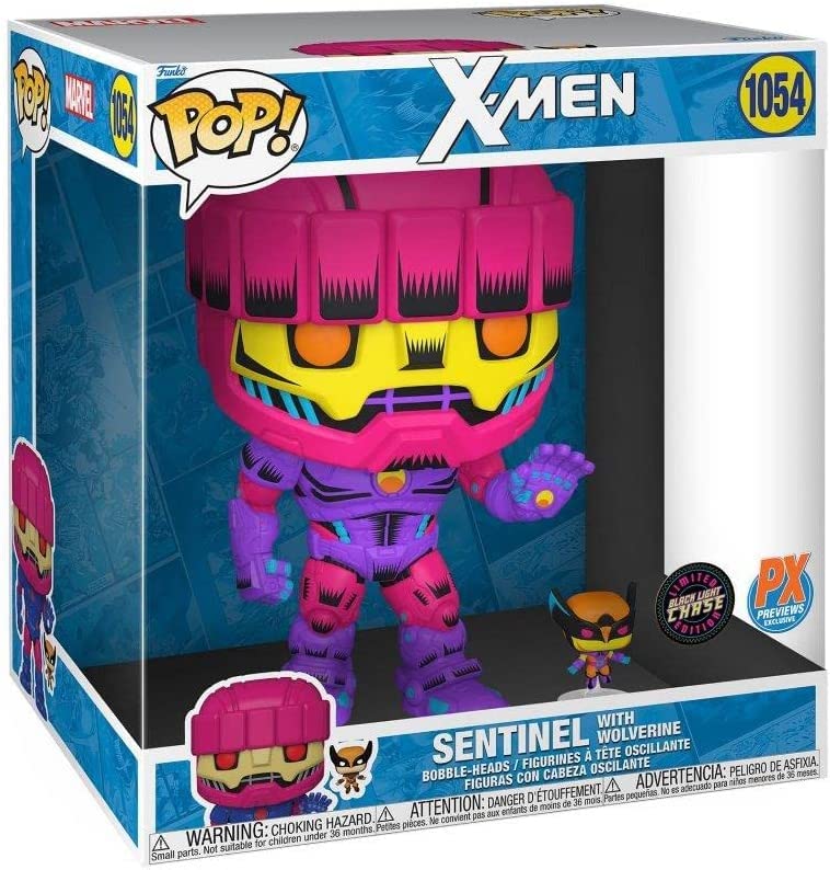 Amazon.com: Funko POP! Jumbo: X-Men Sentinel with Wolverine Chase
