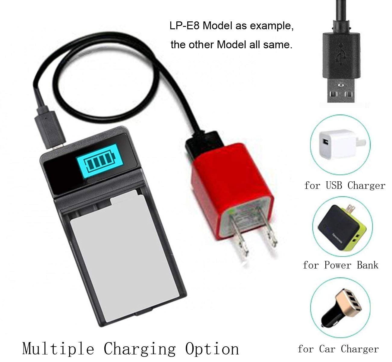 Amazon.com : LCD USB Battery Charger for Nikon Coolpix S9050