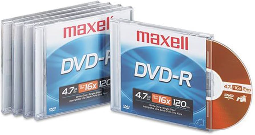 Amazon.com: DVD-R Disc, 4.7GB, 16x : Electronics