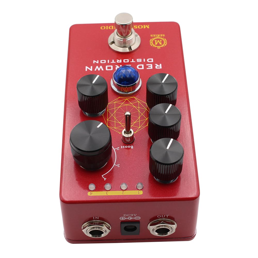 Amazon | Rifftone Mosky Audio Red Brown Distortion w/トグルモード+