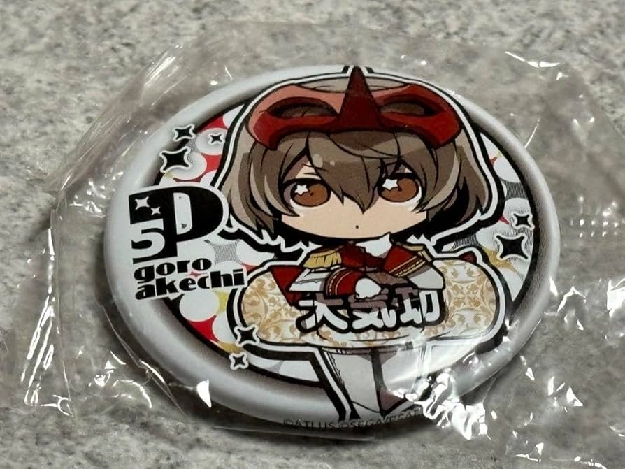 Amazon.co.jp: ペルソナ5 キャラばんちょうこう 貼る大気功缶バッジ