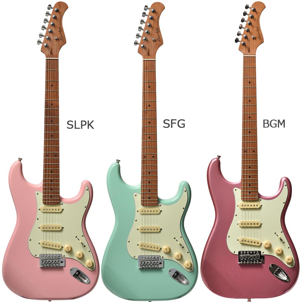 Amazon | Bacchus BST-1-RSM/M エレキギター初心者14点セット 【充電式