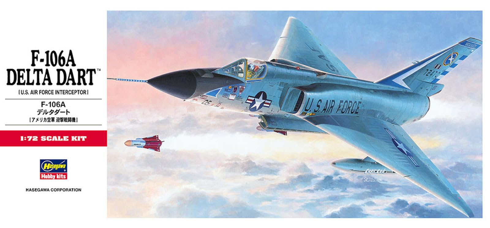 Amazon.com: Hasegawa HAC11 1:72 Scale F-106A Delta Dart Model