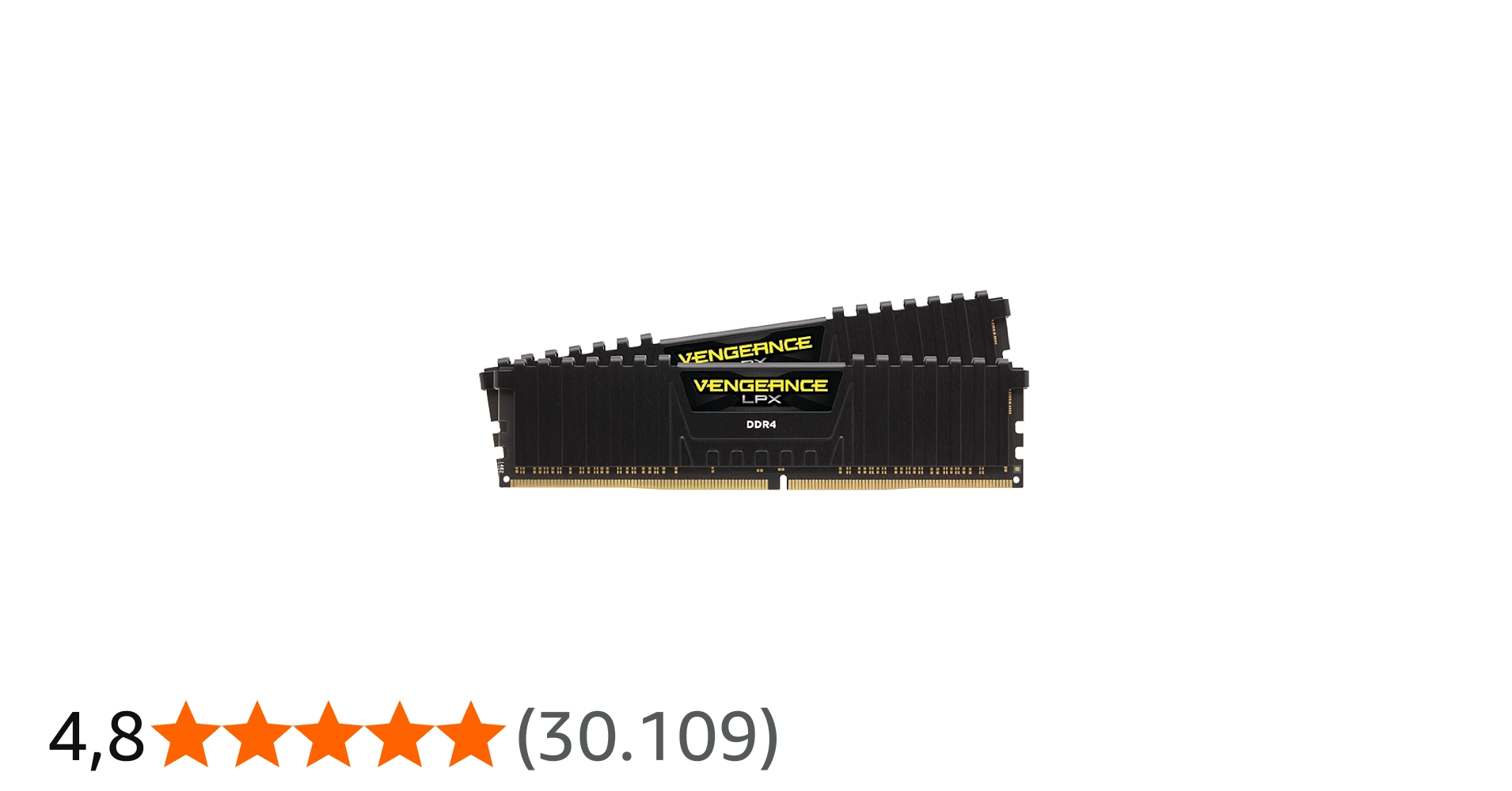 CORSAIR VENGEANCE LPX DDR4 RAM 32GB (2x16GB) 3200MHz CL16-20-20-38
