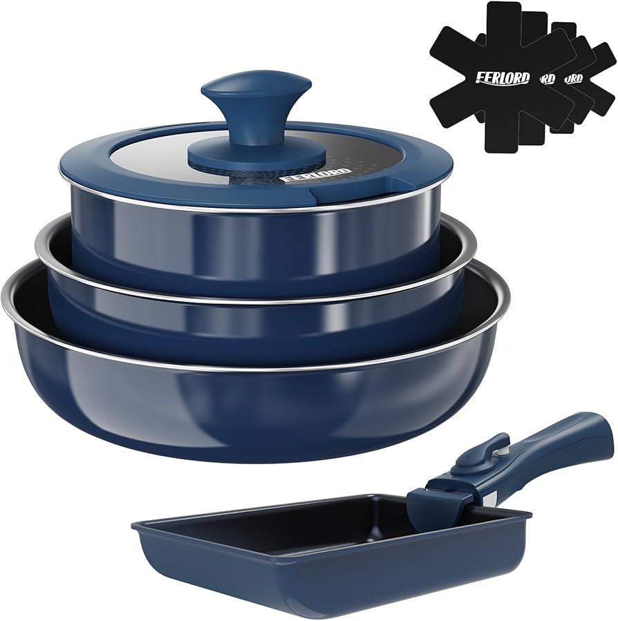 Amazon.co.jp: FERLORD フライパン セット 鍋 フライパンセット 9点 IH