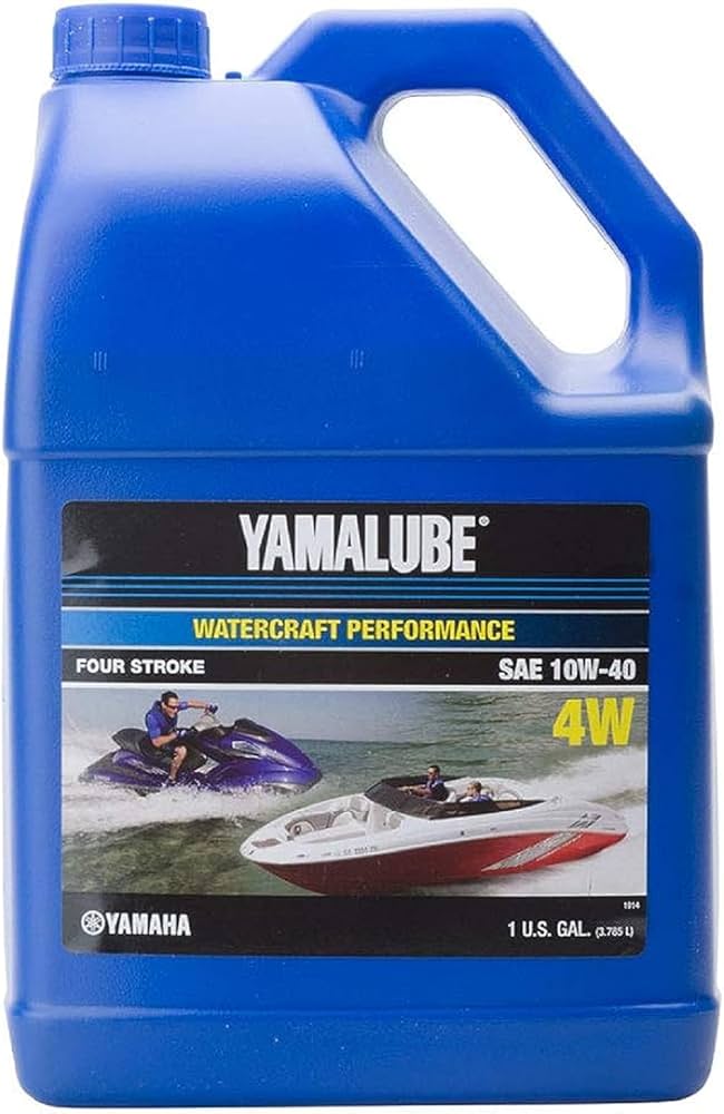 Yamaha Yamalube 10W-40 Mineral 4W WaterCraft Engine Oil- 1 Gallon