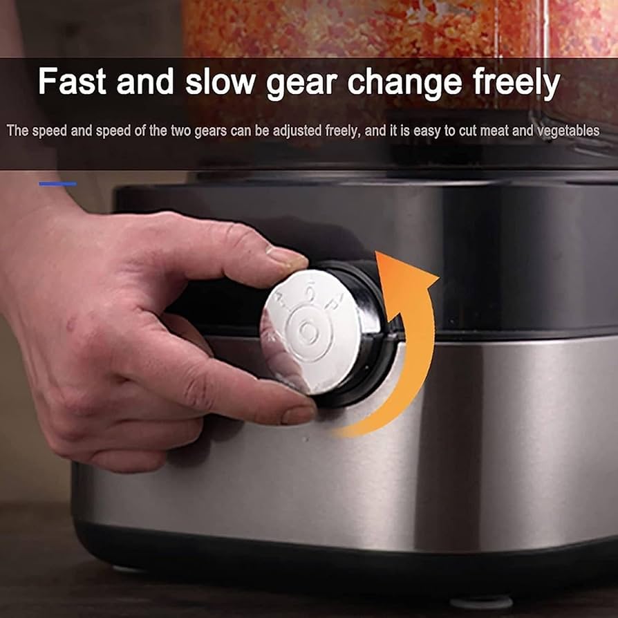 Amazon | 電動野菜フルーツダイサー、600W業務用フードプロセッサー