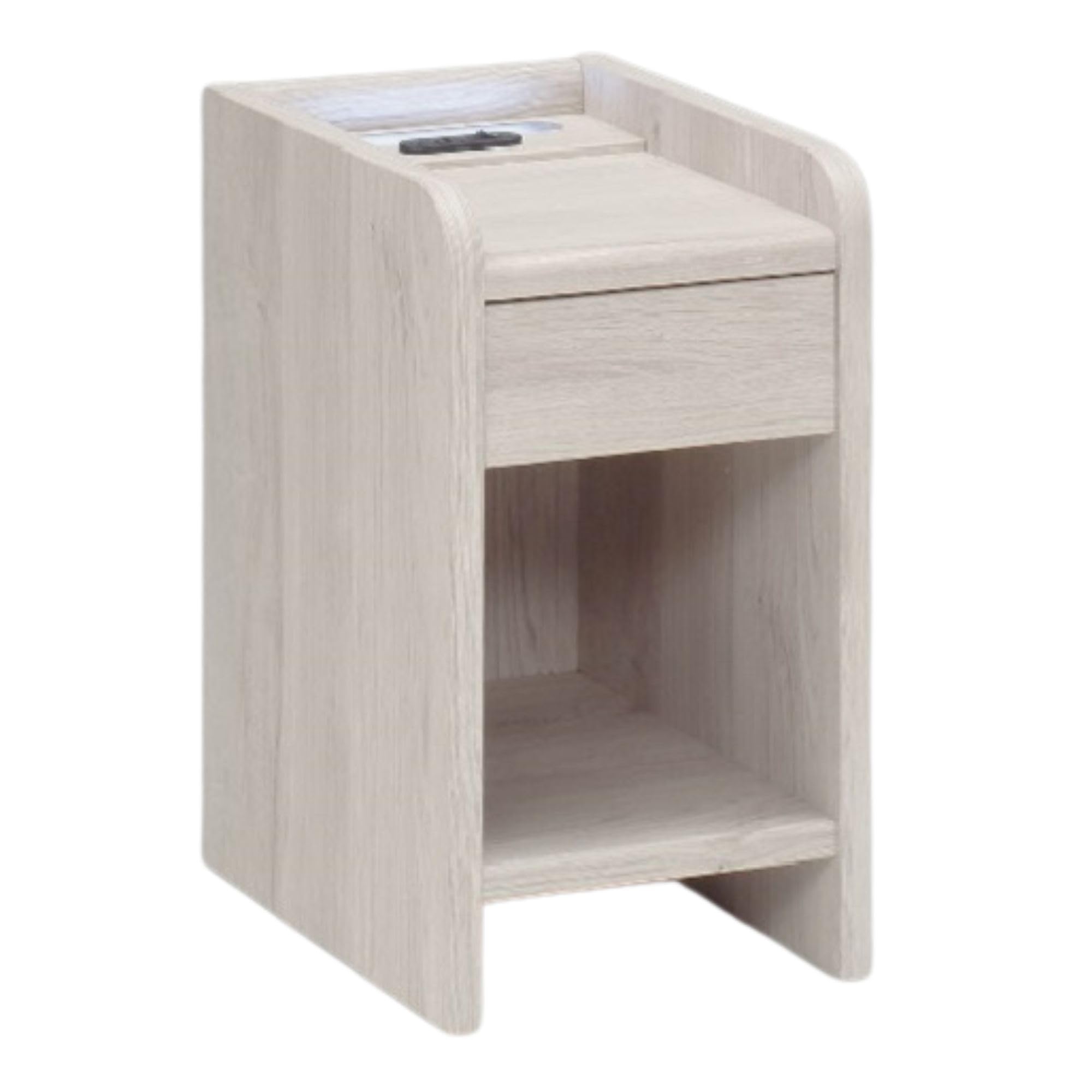 Amazon.co.jp: ナイトテーブル サイドテーブル ベッド横 コンセント