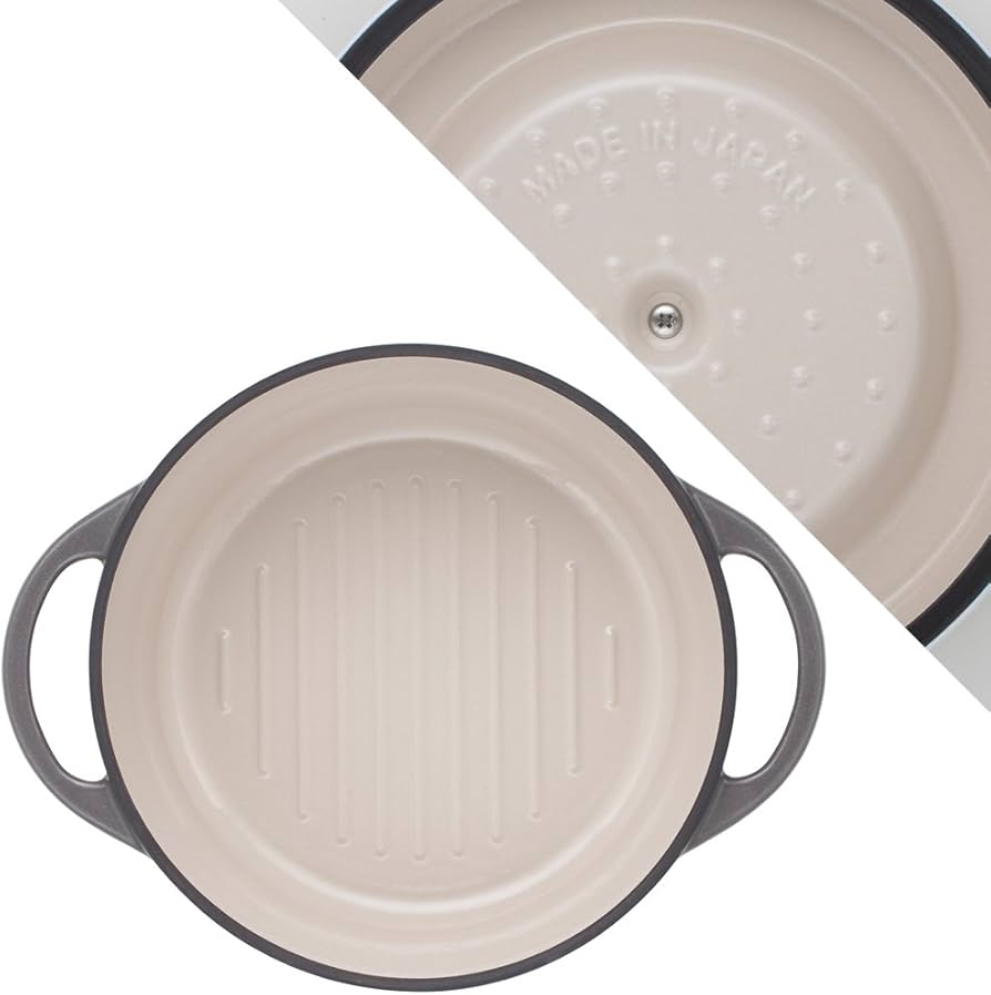 Amazon｜バーミキュラ 鋳物ホーロー鍋 22cm パールグレー 無水調理
