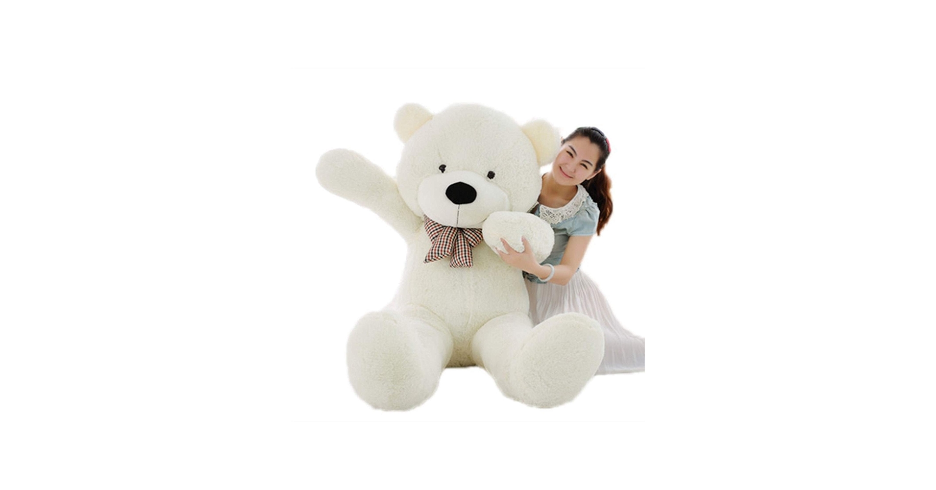 Amazon.co.jp: [XLOYP] ぬいぐるみ 特大 白い 120cm くま/テディベア