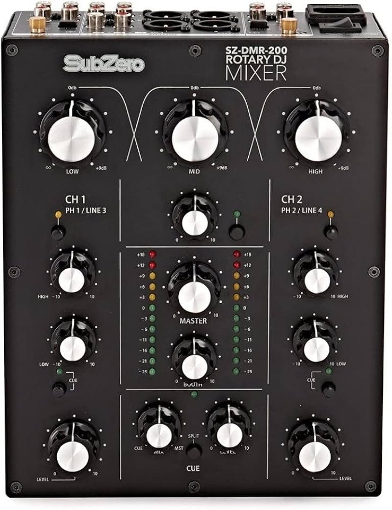 SubZero 2 Channel Rotation DJ Mixer : Amazon.de: Musical
