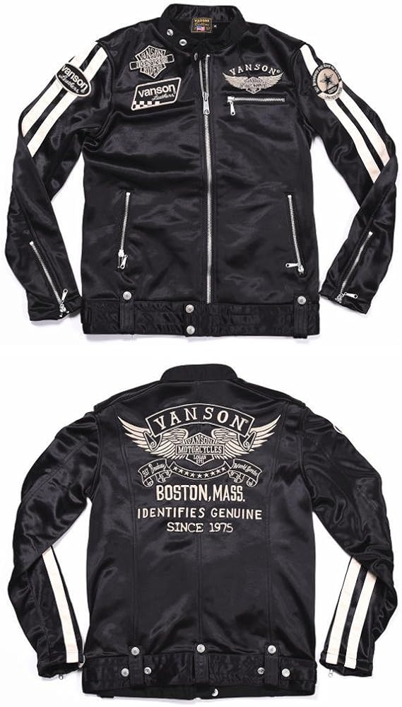 Amazon | [バンソン] 【当店別注】 ライダース フライングエンブレム