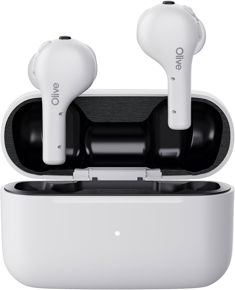 Amazon.co.jp: 高性能集音器 Olive Air 白 多機能 自分で調整 脳トレ