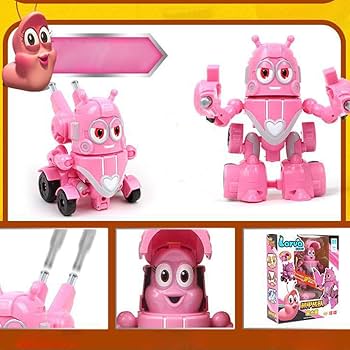 Amazon.co.jp: ピンクの変形フィギュア陽気なラルバ変形ロボットL15CM