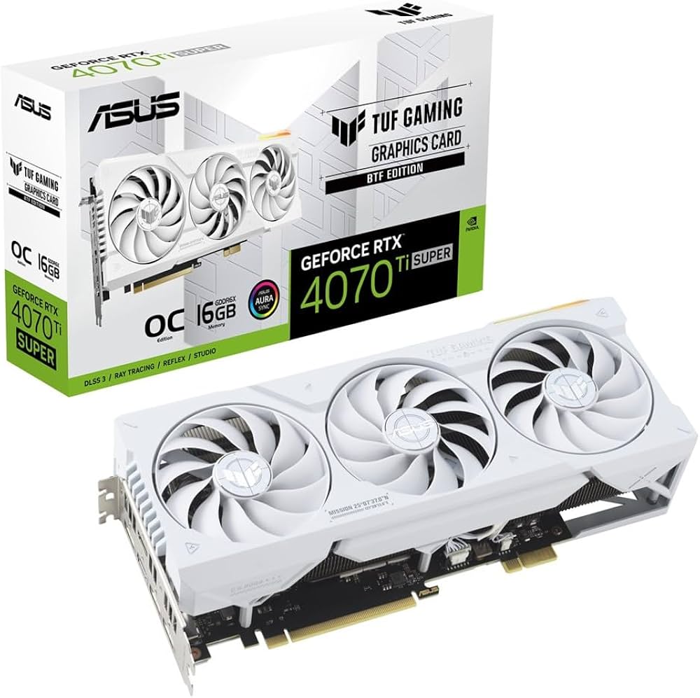 Amazon | ASUS TUF Gaming GeForce RTX 4070 Ti SUPER BTF ホワイト OC