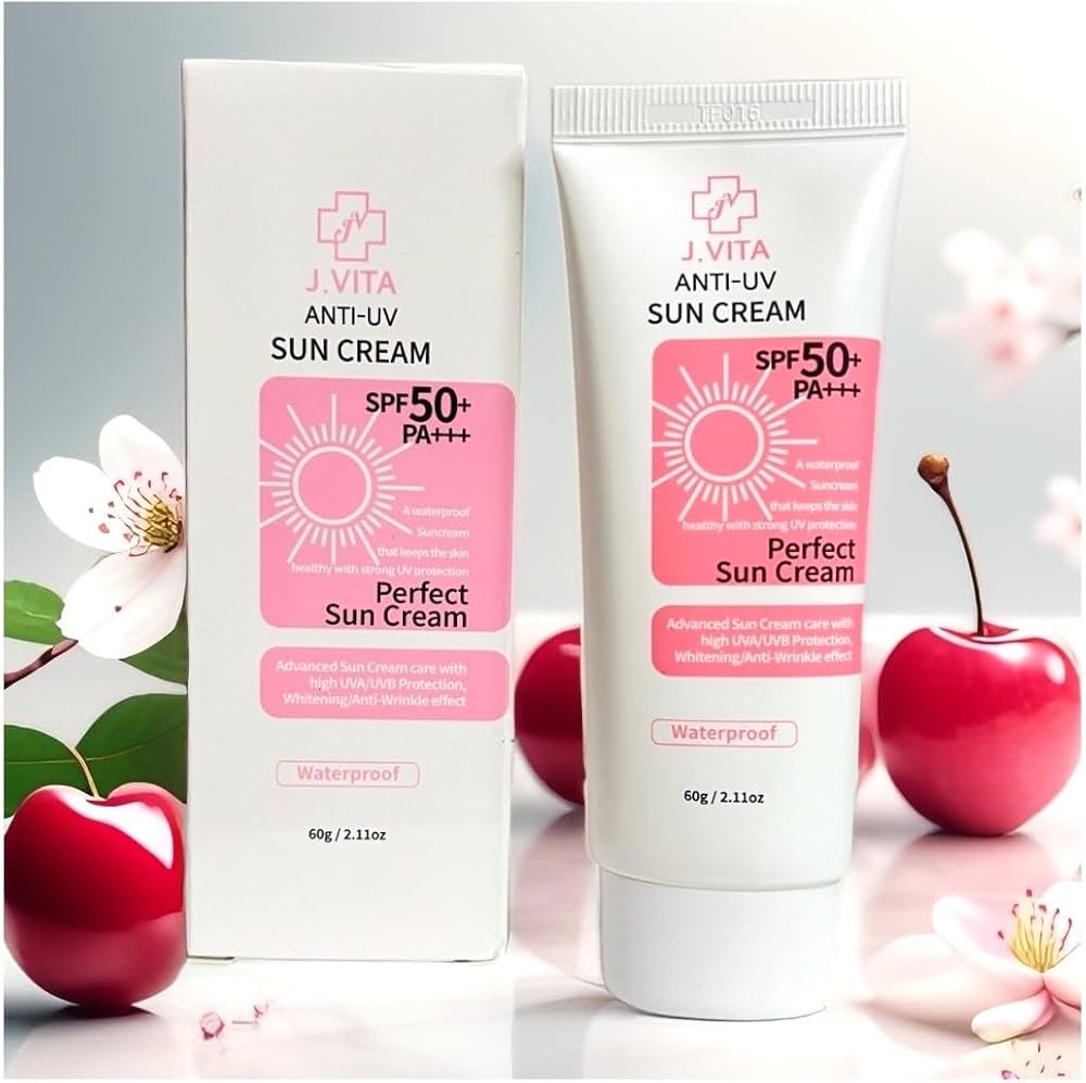 Amazon.com: Korea J.Vita Anti-UV Sun Cream 60g / 2.11oz. SPPF50+