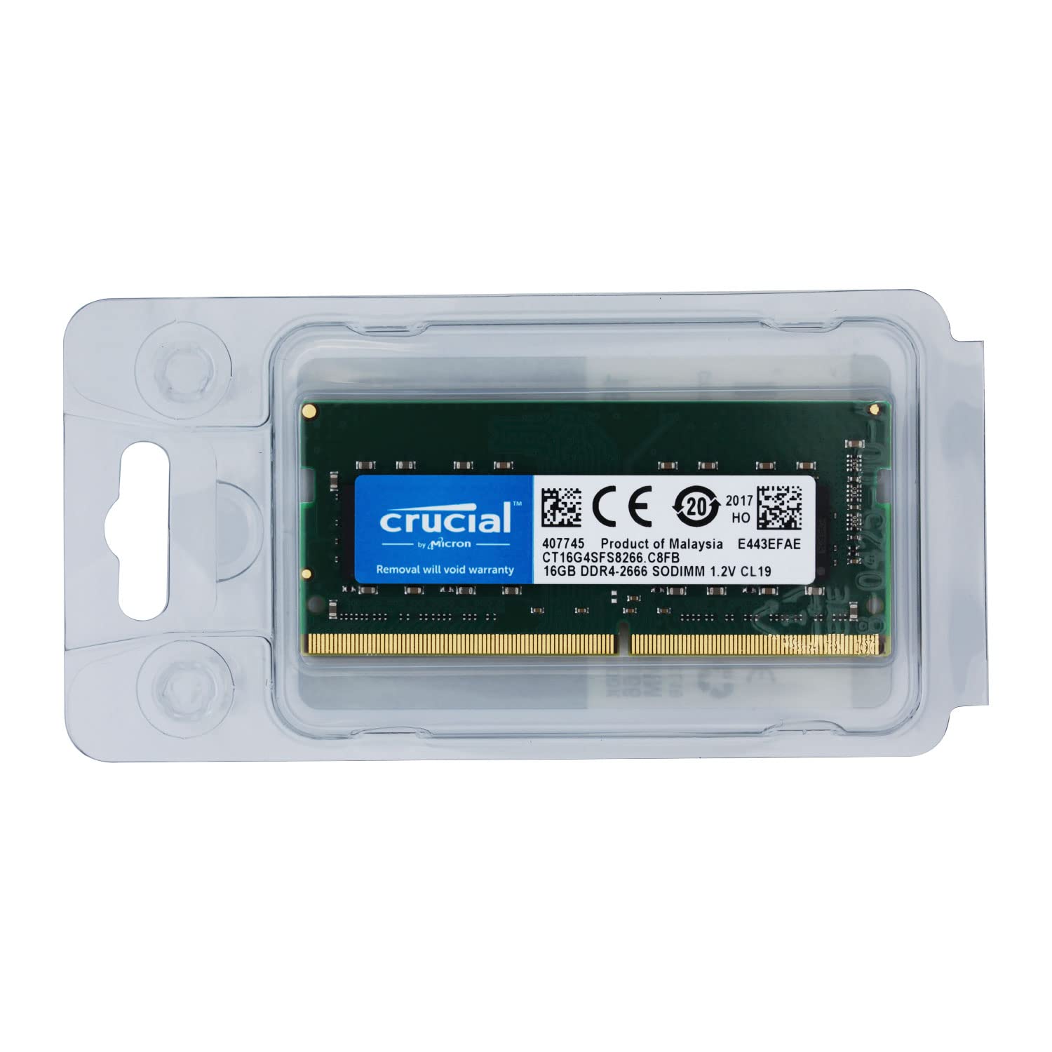 Crucial 16GB DDR4 SDRAM Memory Module - for Notebook - 16 GB
